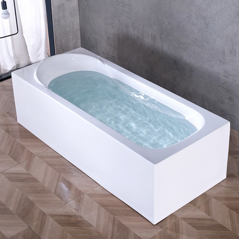 Soaking Bathtub Acrylic Antique Finish Rectangular Back to Wall Bath Tub Clearhalo 'Bathroom Remodel & Bathroom Fixtures' 'Bathtubs' 'Home Improvement' 'home_improvement' 'home_improvement_bathtubs' 'Showers & Bathtubs' 1200x1200_ef58d7e7-7c01-47db-b4ee-1d9077155d65