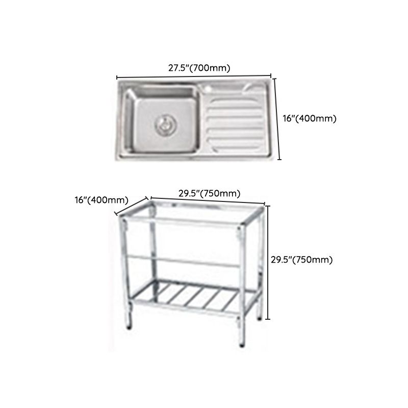 Kitchen Sink Stainless Steel Drop-In Rectangle All-in-one Kitchen Sink Clearhalo 'Home Improvement' 'home_improvement' 'home_improvement_kitchen_sinks' 'Kitchen Remodel & Kitchen Fixtures' 'Kitchen Sinks & Faucet Components' 'Kitchen Sinks' 'kitchen_sinks' 1200x1200_ef8e985b-2c54-47cd-ba94-eee8184145dc