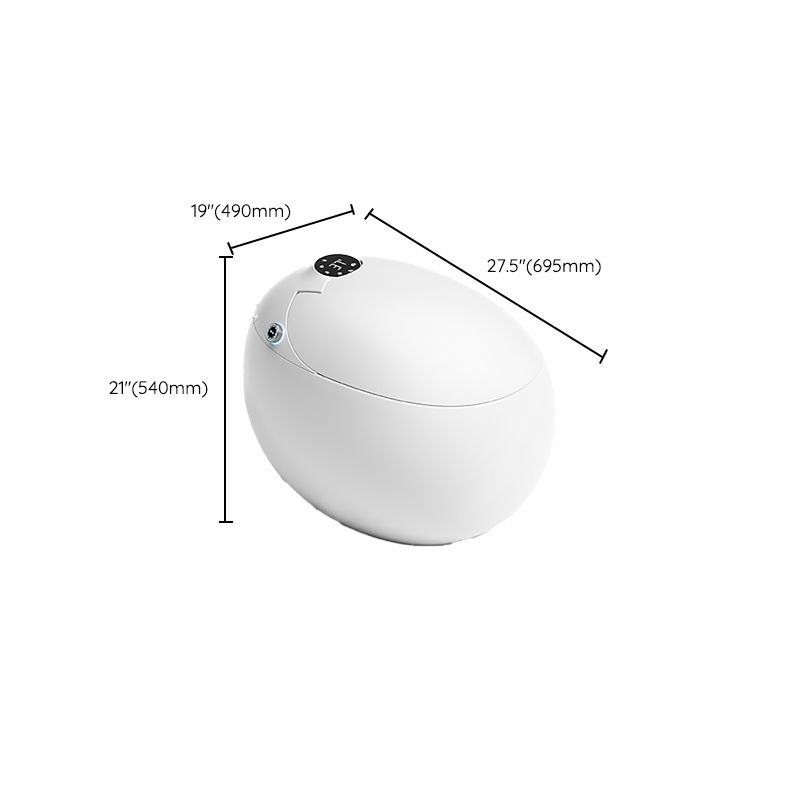 Ceramic White Floor Mount Bidet with Temperature Control Round Remote Control Included Clearhalo 'Bathroom Remodel & Bathroom Fixtures' 'Bidets' 'Home Improvement' 'home_improvement' 'home_improvement_bidets' 'Toilets & Bidets' 1200x1200_efa378da-7706-4c80-865b-71a4481a203e