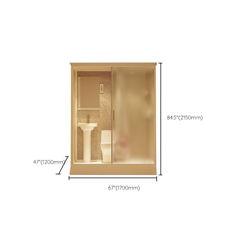 Contemporary Shower Stall Frosted Rectangle Framed Shower Stall with Ceiling Clearhalo 'Bathroom Remodel & Bathroom Fixtures' 'Home Improvement' 'home_improvement' 'home_improvement_shower_stalls_enclosures' 'Shower Stalls & Enclosures' 'shower_stalls_enclosures' 'Showers & Bathtubs' 1200x1200_efbf0e24-e141-4436-be73-d5b10ddbeebe