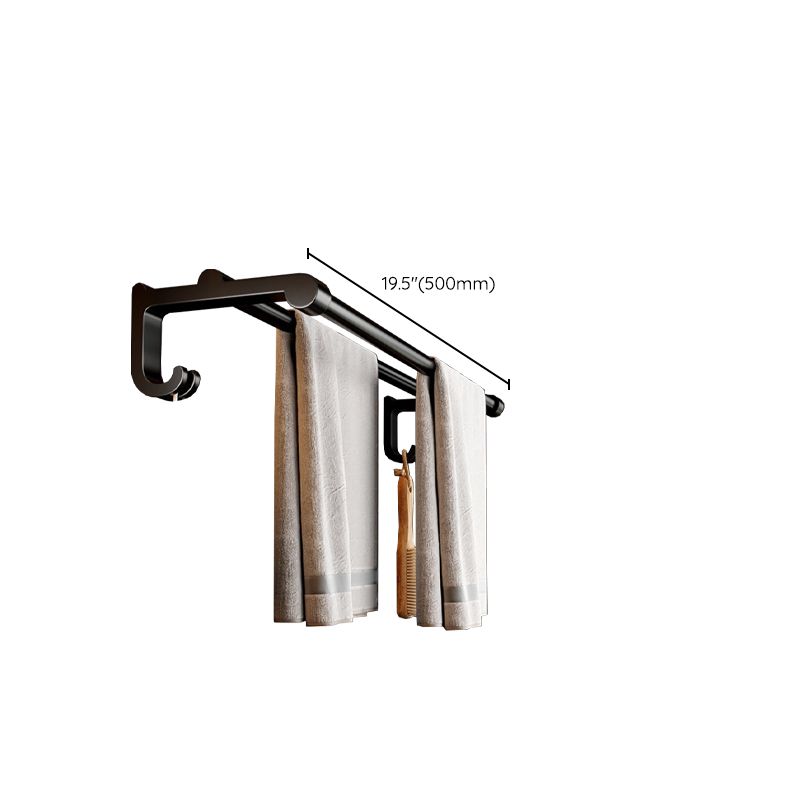 Modern Black Bath Hardware Set Towel Bar Bathroom Hardware Set Clearhalo 'Bathroom Hardware Sets' 'Bathroom Hardware' 'Bathroom Remodel & Bathroom Fixtures' 'bathroom_hardware_sets' 'Home Improvement' 'home_improvement' 'home_improvement_bathroom_hardware_sets' 1200x1200_efe8bfb1-77c0-45db-8cd7-a2d2c8cda923