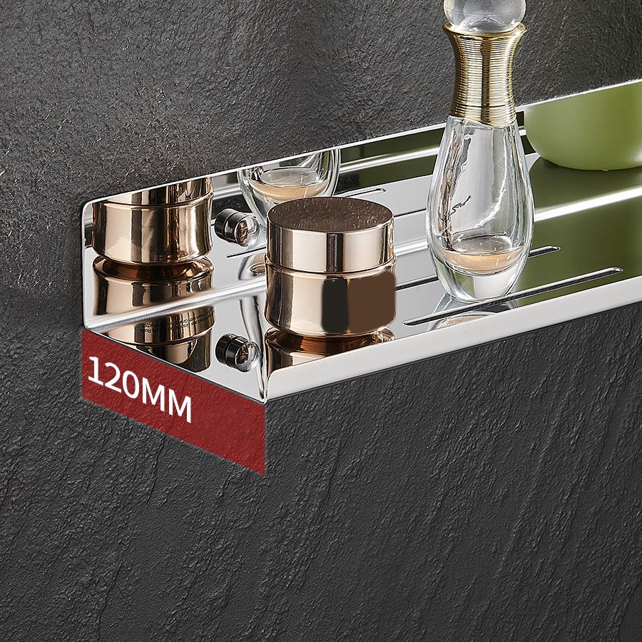 Modernism Rectangular Bath Shelf in Stainless Steel Polished Chrome Bathroom Hardware Set Clearhalo 'Bathroom Hardware Sets' 'Bathroom Hardware' 'Bathroom Remodel & Bathroom Fixtures' 'bathroom_hardware_sets' 'Home Improvement' 'home_improvement' 'home_improvement_bathroom_hardware_sets' 1200x1200_f00d2fd7-8ea9-4ab7-a098-50dad51140b6