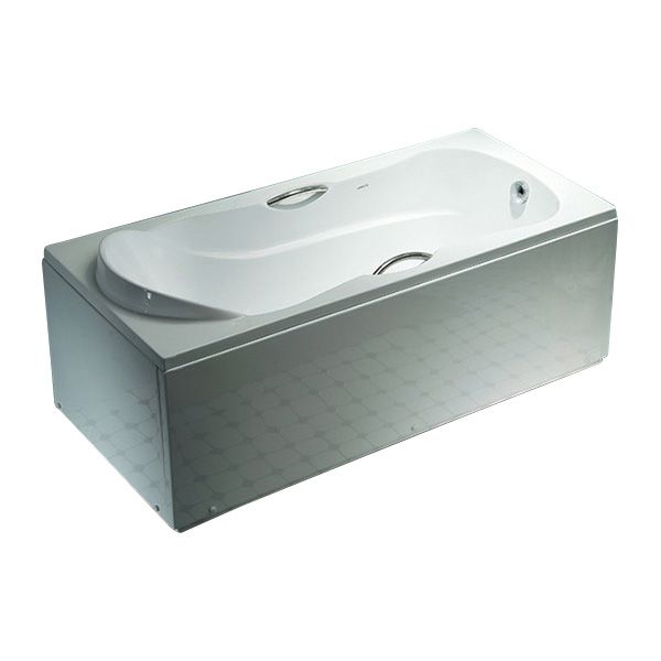 29.53" Wide Acrylic Bathtub Soaking Handles Included Bath in White Clearhalo 'Bathroom Remodel & Bathroom Fixtures' 'Bathtubs' 'Home Improvement' 'home_improvement' 'home_improvement_bathtubs' 'Showers & Bathtubs' 1200x1200_f02ae449-c349-461f-be99-d4cccf7102c2