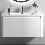 Wall Mount Bathroom Vanity Modern White Ceramic Single-Sink Vanity Set Clearhalo 'Bathroom Remodel & Bathroom Fixtures' 'Bathroom Vanities' 'bathroom_vanities' 'Home Improvement' 'home_improvement' 'home_improvement_bathroom_vanities' 1200x1200_f0377e3f-cfe8-4cc4-899d-b186f1cf1ebc