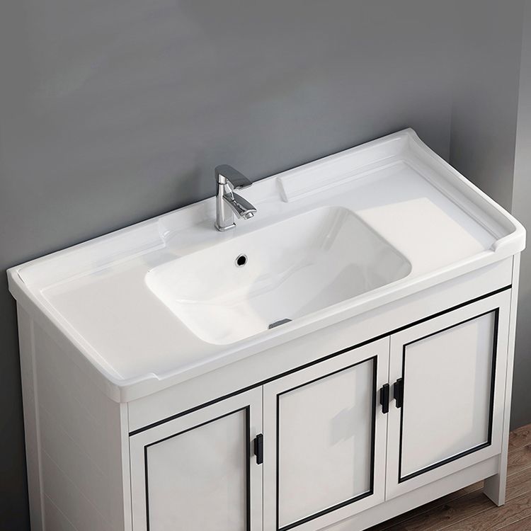 Metal Modern Bathroom Vanity Freestanding Faucet Included Sink Vanity Clearhalo 'Bathroom Remodel & Bathroom Fixtures' 'Bathroom Vanities' 'bathroom_vanities' 'Home Improvement' 'home_improvement' 'home_improvement_bathroom_vanities' 1200x1200_f047409d-84c2-496c-b475-58de20457b0c