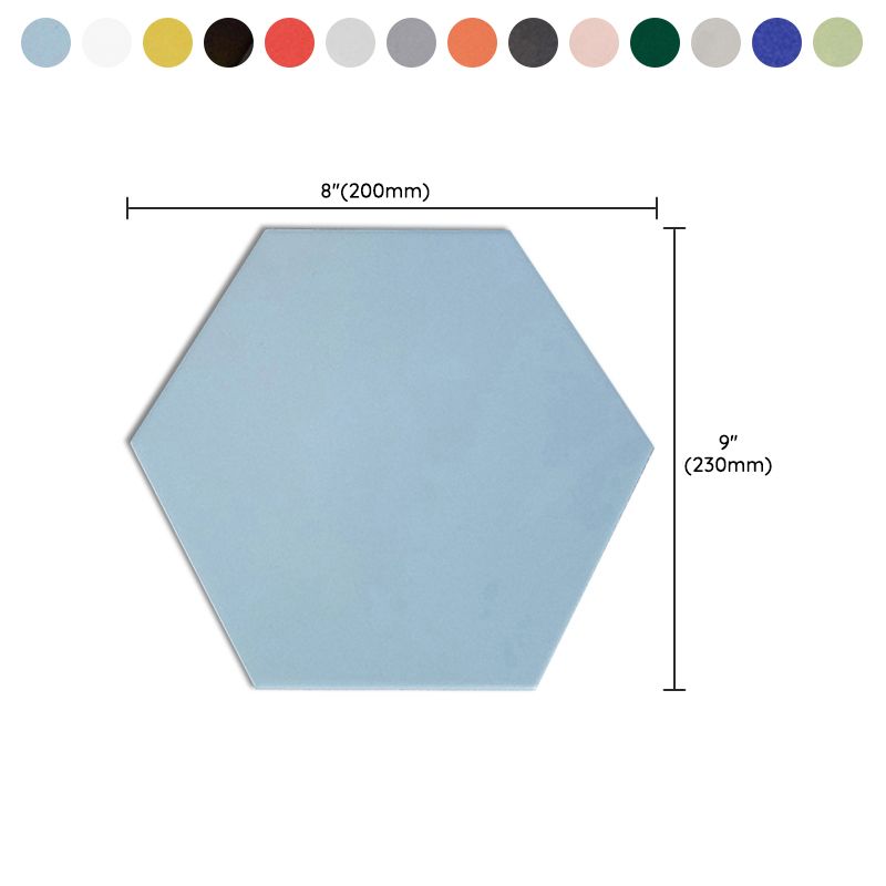 Modern Style Waterproof Wall Tile Straight Edge Hexagon Wall Tile Clearhalo 'Floor Tiles & Wall Tiles' 'floor_tiles_wall_tiles' 'Flooring 'Home Improvement' 'home_improvement' 'home_improvement_floor_tiles_wall_tiles' Walls and Ceiling' 1200x1200_f05c1236-4dc3-4c51-b9b7-867a6838b0da