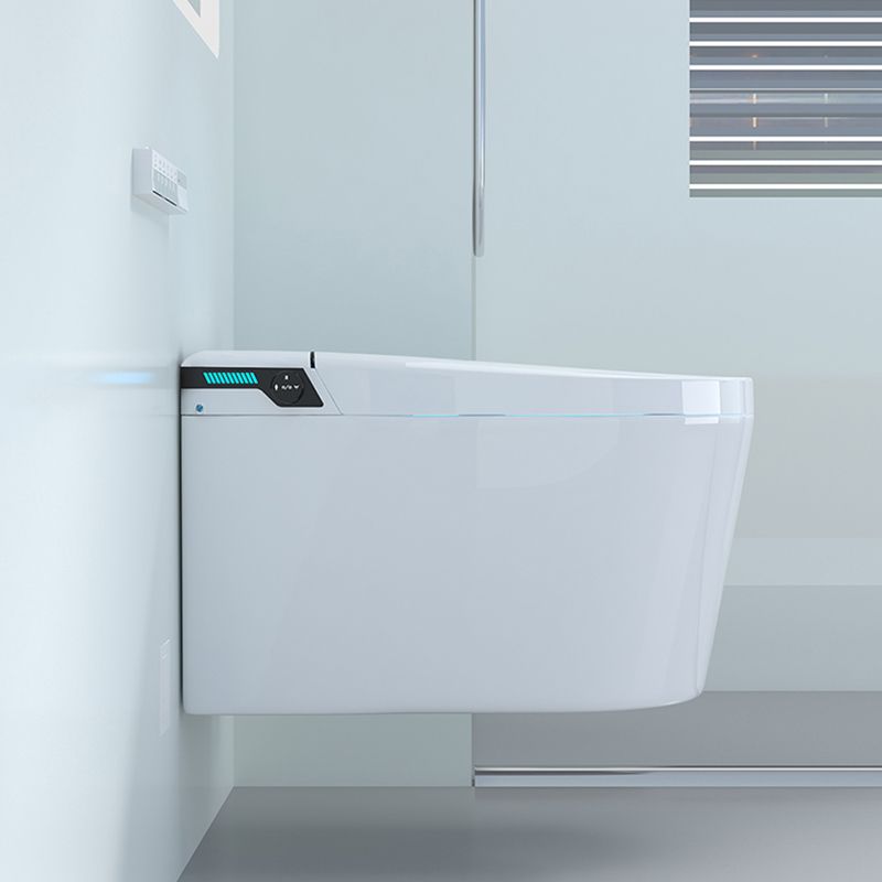 Ceramic Smart Toilet Dual Flush Wall Mounted Bidet with Dryer Clearhalo 'Bathroom Remodel & Bathroom Fixtures' 'Bidets' 'Home Improvement' 'home_improvement' 'home_improvement_bidets' 'Toilets & Bidets' 1200x1200_f076fc97-2ea1-4d7e-88da-e002ece3a8ee