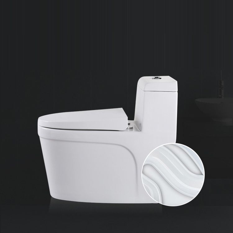White Modern Flush Toilet Ceramic Elong One-Piece Toilet with Slow Close Seat Clearhalo 'Bathroom Remodel & Bathroom Fixtures' 'Home Improvement' 'home_improvement' 'home_improvement_toilets' 'Toilets & Bidets' 'Toilets' 1200x1200_f0aa41f5-84b1-4c5d-95ea-681fdd34c8ce