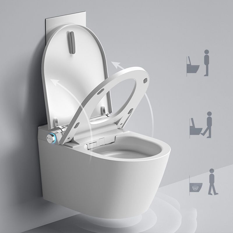 Elongated Wall Mounted Bidet Smart Bidet with Dryer and Heated Seat Clearhalo 'Bathroom Remodel & Bathroom Fixtures' 'Bidets' 'Home Improvement' 'home_improvement' 'home_improvement_bidets' 'Toilets & Bidets' 1200x1200_f0b3e6fe-1fee-47ba-920b-72a1fad21210