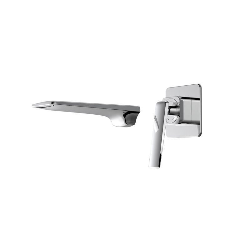 Wall Mounted Bathroom Faucets Glam Style Lever Handles Faucets Clearhalo 'bathroom_sink_faucets' 'Conjunta de Baño y Conjunta de Grifo' 'Coronamiento de Baño y Dispositivo de Baño' 'Grifo del lavabo del baño' 'Hogar' 'home_improvement' 'home_improvement_bathroom_sink_faucets' 'Mejoras para el hogar' 1200x1200_f0ca53a3-8555-44ed-869b-4711b550edcb