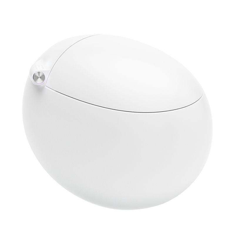 Ceramic White Egg Shaped Floor Standing Bidet with Heated Seat and Temperature Control Clearhalo 'Bathroom Remodel & Bathroom Fixtures' 'Bidets' 'Home Improvement' 'home_improvement' 'home_improvement_bidets' 'Toilets & Bidets' 1200x1200_f12429d8-9e25-4364-82f1-5ac213520760