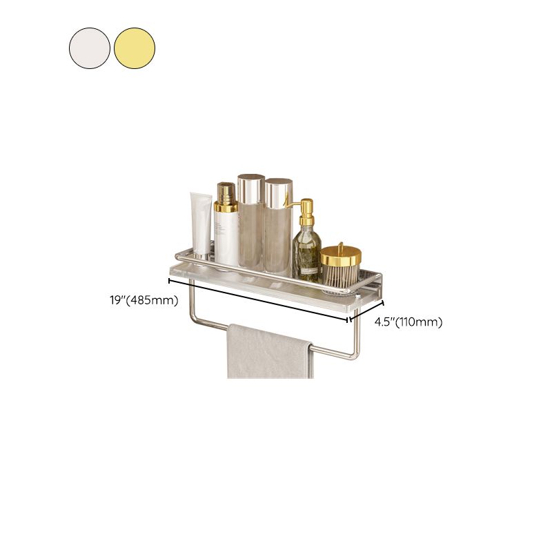 Modern Silver/Gold Bathroom Hardware Set Bath Shelf Bathroom Set Clearhalo 'Bathroom Hardware Sets' 'Bathroom Hardware' 'Bathroom Remodel & Bathroom Fixtures' 'bathroom_hardware_sets' 'Home Improvement' 'home_improvement' 'home_improvement_bathroom_hardware_sets' 1200x1200_f12f1fe3-94aa-44f4-be12-356726771410