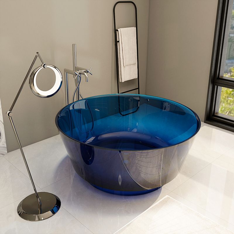 Modern Soaking Bathtub Antique Finish Round Freestanding Bath Tub Clearhalo 'Bathroom Remodel & Bathroom Fixtures' 'Bathtubs' 'Home Improvement' 'home_improvement' 'home_improvement_bathtubs' 'Showers & Bathtubs' 1200x1200_f133d44d-0837-4738-a7a4-56eee14d72fc