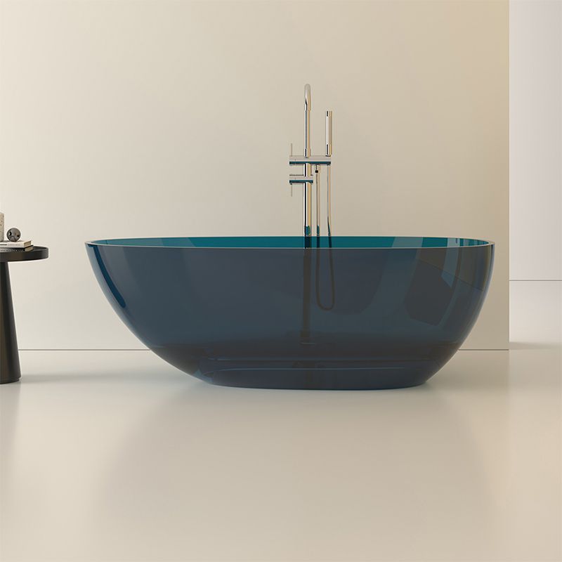 Modern Acrylic Oval Bathtub Soaking Freestanding Center Bathtub Clearhalo 'Bathroom Remodel & Bathroom Fixtures' 'Bathtubs' 'Home Improvement' 'home_improvement' 'home_improvement_bathtubs' 'Showers & Bathtubs' 1200x1200_f13689de-a138-40a2-b0e7-50fd2ed7fcc4