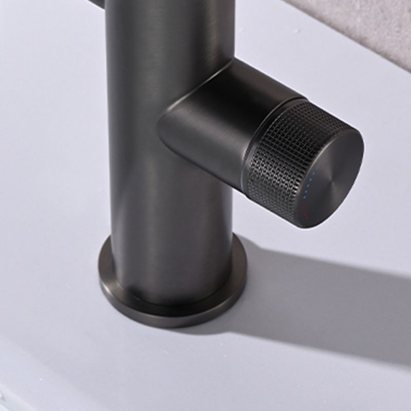 Modern Bathroom Vessel Faucet Swivel Spout Digital Display High-Arc Vessel Faucet Clearhalo 'Bathroom Remodel & Bathroom Fixtures' 'Bathroom Sink Faucets' 'Bathroom Sinks & Faucet Components' 'bathroom_sink_faucets' 'Home Improvement' 'home_improvement' 'home_improvement_bathroom_sink_faucets' 1200x1200_f1370440-f792-440b-a135-2e943d8355e5