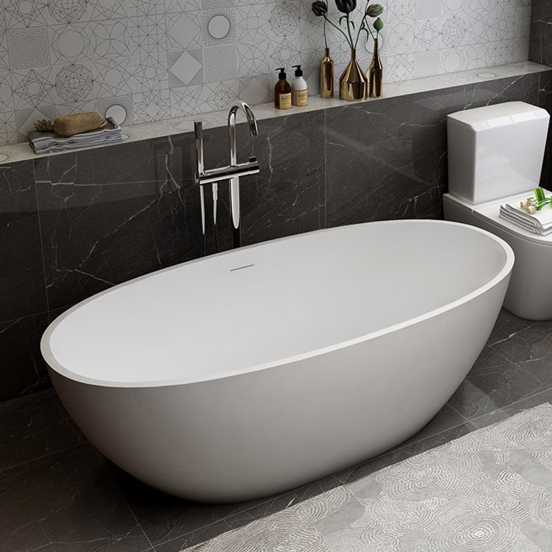 Stone Soaking Bathtub Antique Finish Flat Bottom Back to Wall Bath Tub Clearhalo 'Bathroom Remodel & Bathroom Fixtures' 'Bathtubs' 'Home Improvement' 'home_improvement' 'home_improvement_bathtubs' 'Showers & Bathtubs' 1200x1200_f13cad6d-c95a-4542-8fbd-bd0da71ebd1a