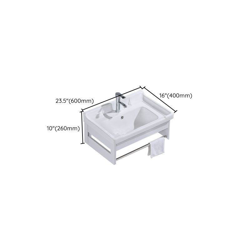 Modern Wall Mount White Sink Vanity with Single Sink for Bathroom Clearhalo 'Bathroom Remodel & Bathroom Fixtures' 'Bathroom Vanities' 'bathroom_vanities' 'Home Improvement' 'home_improvement' 'home_improvement_bathroom_vanities' 1200x1200_f14635fc-00fa-42e1-90fc-8fa79f54882f