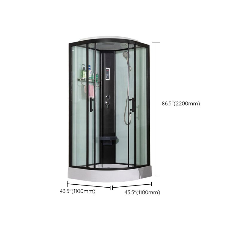 Tempered Easy Clean Glass Glass Tub & Shower Kit Double Sliding Shower Stall Clearhalo 'Bathroom Remodel & Bathroom Fixtures' 'Home Improvement' 'home_improvement' 'home_improvement_shower_stalls_enclosures' 'Shower Stalls & Enclosures' 'shower_stalls_enclosures' 'Showers & Bathtubs' 1200x1200_f159a43d-9bf7-40bd-ac8f-c641a867d1bd