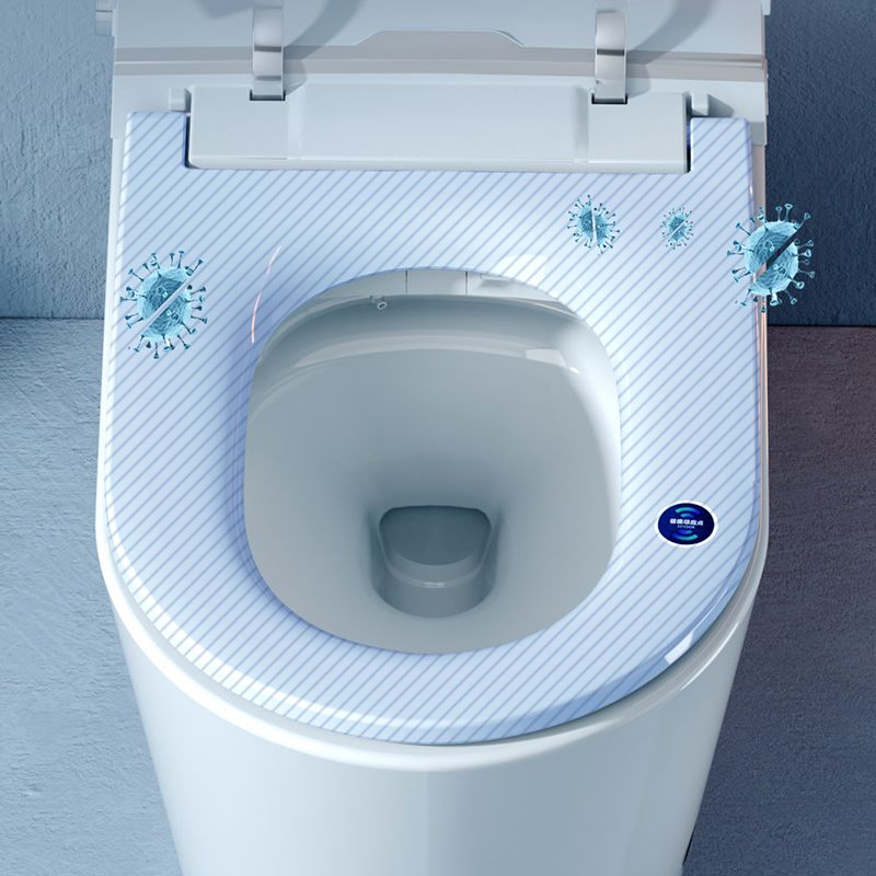 White Finish Antimicrobial One Pieces Smart Toilet Elongated Bidet Seat Clearhalo 'Bathroom Remodel & Bathroom Fixtures' 'Bidets' 'Home Improvement' 'home_improvement' 'home_improvement_bidets' 'Toilets & Bidets' 1200x1200_f15fac7d-0899-409c-8c74-61b630e5af83