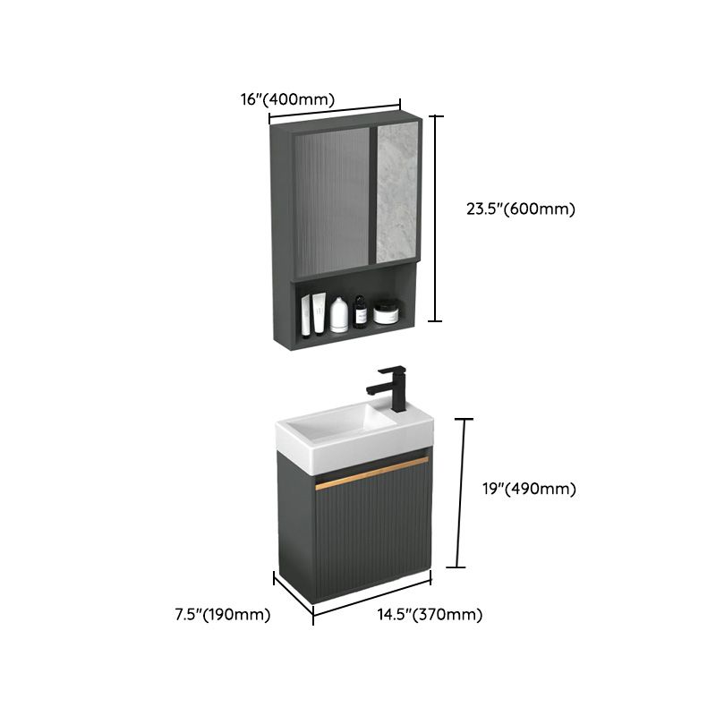 Modern Bathroom Vanity Metal Base Wall-Mounted with Soft Close Door Clearhalo 'Bathroom Remodel & Bathroom Fixtures' 'Bathroom Vanities' 'bathroom_vanities' 'Home Improvement' 'home_improvement' 'home_improvement_bathroom_vanities' 1200x1200_f18e2811-be2e-4879-a0f2-5a10c6b51a79