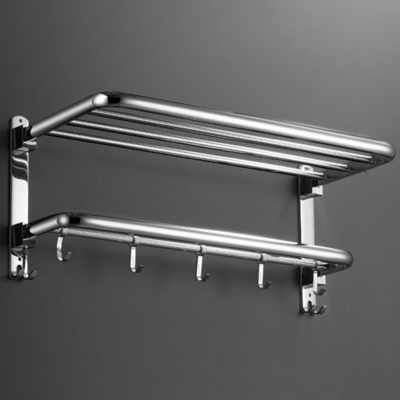 Modern Stainless Steel Towel Bar Bath Shelf Bathroom Accessory Set Clearhalo 'Bathroom Hardware Sets' 'Bathroom Hardware' 'Bathroom Remodel & Bathroom Fixtures' 'bathroom_hardware_sets' 'Home Improvement' 'home_improvement' 'home_improvement_bathroom_hardware_sets' 1200x1200_f1b40880-7474-4b7b-b50e-466806648a07