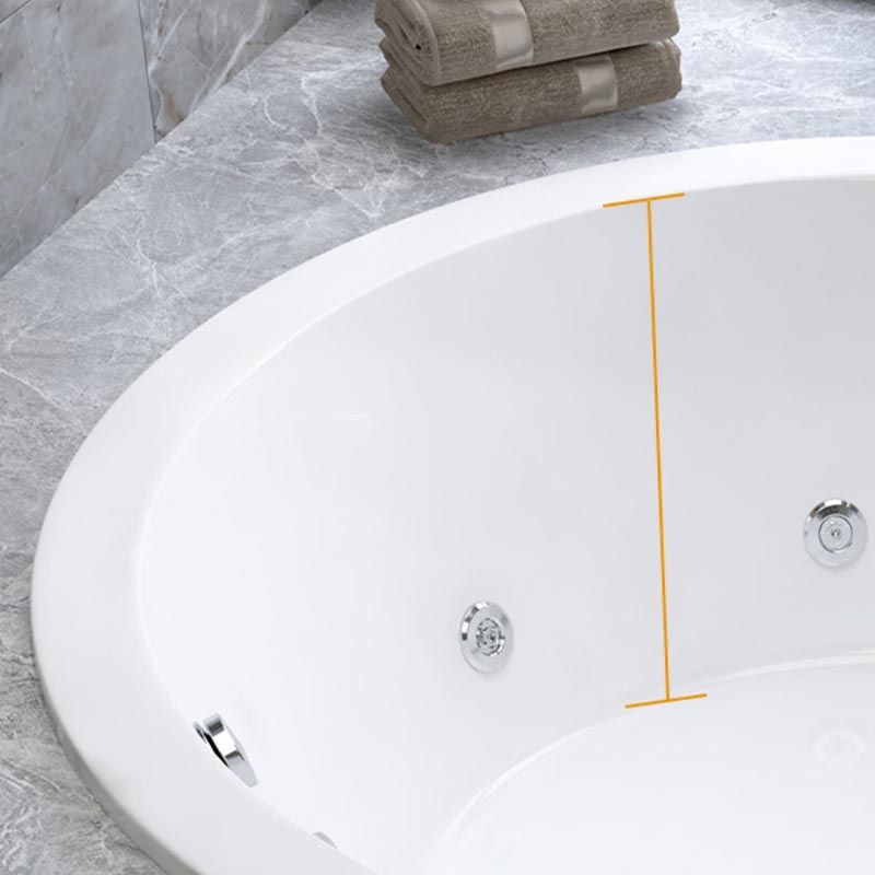 Modern Round Drop-in Bath Tub Acrylic Soaking Bathtub in White Clearhalo 'Bathroom Remodel & Bathroom Fixtures' 'Bathtubs' 'Home Improvement' 'home_improvement' 'home_improvement_bathtubs' 'Showers & Bathtubs' 1200x1200_f1b797bb-067a-4955-9ef7-2409b8374628