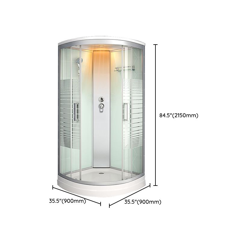 Framed Double Sliding Shower Stall Steam Shower Shower Stall Clearhalo 'Bathroom Remodel & Bathroom Fixtures' 'Home Improvement' 'home_improvement' 'home_improvement_shower_stalls_enclosures' 'Shower Stalls & Enclosures' 'shower_stalls_enclosures' 'Showers & Bathtubs' 1200x1200_f1cd0bba-3b81-44b0-ac49-ac47a5c1b386