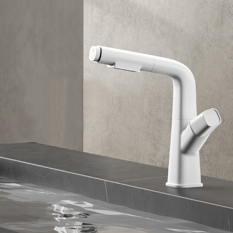 Single Handle Bathroom Faucet Modern Style Widespread Sink Faucet with Brass Material Clearhalo 'Bathroom Remodel & Bathroom Fixtures' 'Bathroom Sink Faucets' 'Bathroom Sinks & Faucet Components' 'bathroom_sink_faucets' 'Home Improvement' 'home_improvement' 'home_improvement_bathroom_sink_faucets' 1200x1200_f1e3a6d5-3e38-41c2-8d73-f5fff25e2b9d