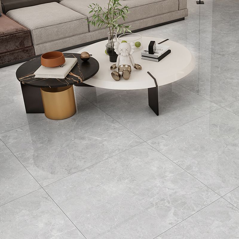 Marbling Square Floor Tile Straight Edge Slip Resistant Polished Tile Clearhalo 'Floor Tiles & Wall Tiles' 'floor_tiles_wall_tiles' 'Flooring 'Home Improvement' 'home_improvement' 'home_improvement_floor_tiles_wall_tiles' Walls and Ceiling' 1200x1200_f22f5003-cb5a-4224-ba7a-c4ab19986122