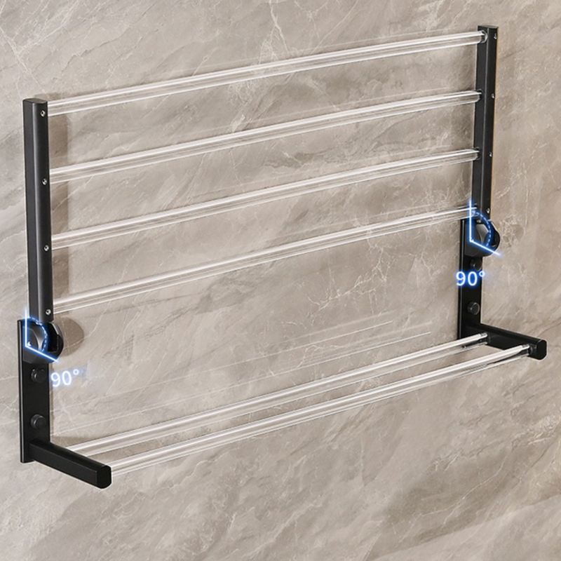 Modern Bathroom Accessory Kit Black Towel Bar Bath Shelf Bathroom Hardware Set Clearhalo 'Bathroom Hardware Sets' 'Bathroom Hardware' 'Bathroom Remodel & Bathroom Fixtures' 'bathroom_hardware_sets' 'Home Improvement' 'home_improvement' 'home_improvement_bathroom_hardware_sets' 1200x1200_f2361a8f-eb60-4990-af98-a870fdf00b17