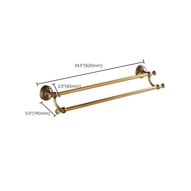 Traditional Brass Bathroom Accessory Set Brushed Bronze Bathroom Set Clearhalo 'Bathroom Hardware Sets' 'Bathroom Hardware' 'Bathroom Remodel & Bathroom Fixtures' 'bathroom_hardware_sets' 'Home Improvement' 'home_improvement' 'home_improvement_bathroom_hardware_sets' 1200x1200_f257257f-c856-4828-bcf4-0370cab38e35