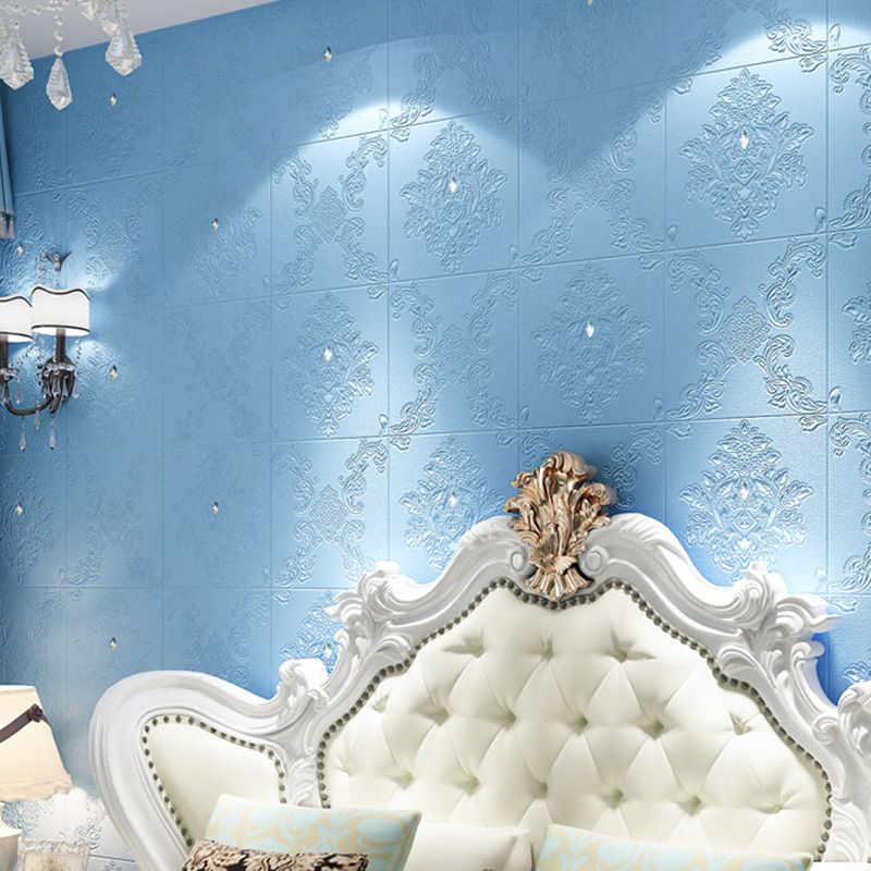 Glam Style Foam Wall Paneling Living Room 3D Embossed Waterproof Wall Paneling Clearhalo 'Flooring 'Home Improvement' 'home_improvement' 'home_improvement_wall_paneling' 'Wall Paneling' 'wall_paneling' 'Walls & Ceilings' Walls and Ceiling' 1200x1200_f25a4975-fe33-43b5-a31b-a358d8783737