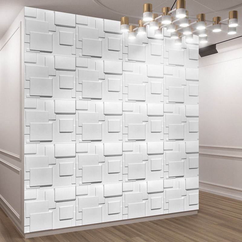 Mosaic Wall Panel Glue Down Waterproof PVC Indoor Wall Panel Clearhalo 'Flooring 'Home Improvement' 'home_improvement' 'home_improvement_wall_paneling' 'Wall Paneling' 'wall_paneling' 'Walls & Ceilings' Walls and Ceiling' 1200x1200_f27f9be1-24ef-4ad5-a47c-c37d9ca04f9e