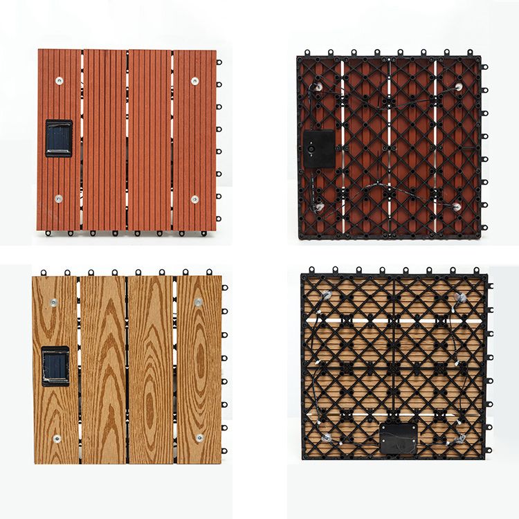 Tradition Square Tile Flooring Brown Wood Engineered for Patio Garden Clearhalo 'Flooring 'Hardwood Flooring' 'hardwood_flooring' 'Home Improvement' 'home_improvement' 'home_improvement_hardwood_flooring' Walls and Ceiling' 1200x1200_f2bc6797-66bf-425a-bab9-7a33f09a295f