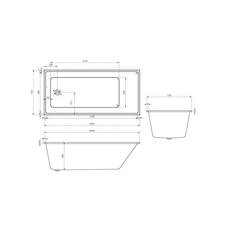 Contemporary Drop-in Soaking Bathtub Rectangle Acrylic Bathtub in White Clearhalo 'Bathroom Remodel & Bathroom Fixtures' 'Bathtubs' 'Home Improvement' 'home_improvement' 'home_improvement_bathtubs' 'Showers & Bathtubs' 1200x1200_f2ff95d9-c665-44b5-97d3-ded90a8e10ee