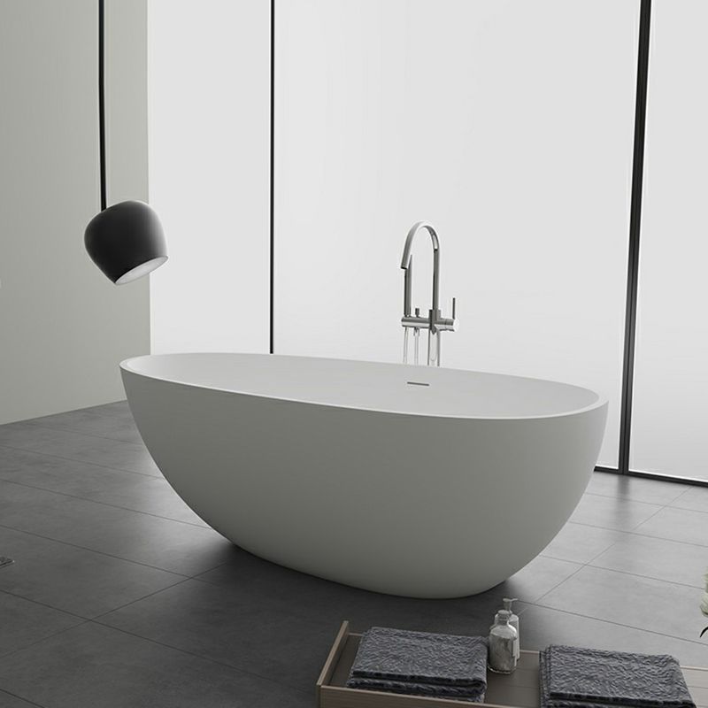 Modern Stone Soaking Bathtub Antique Finish Freestanding Bath Tub Clearhalo 'Bathroom Remodel & Bathroom Fixtures' 'Bathtubs' 'Home Improvement' 'home_improvement' 'home_improvement_bathtubs' 'Showers & Bathtubs' 1200x1200_f323558e-235e-4eab-9a64-bc5a23a0a201