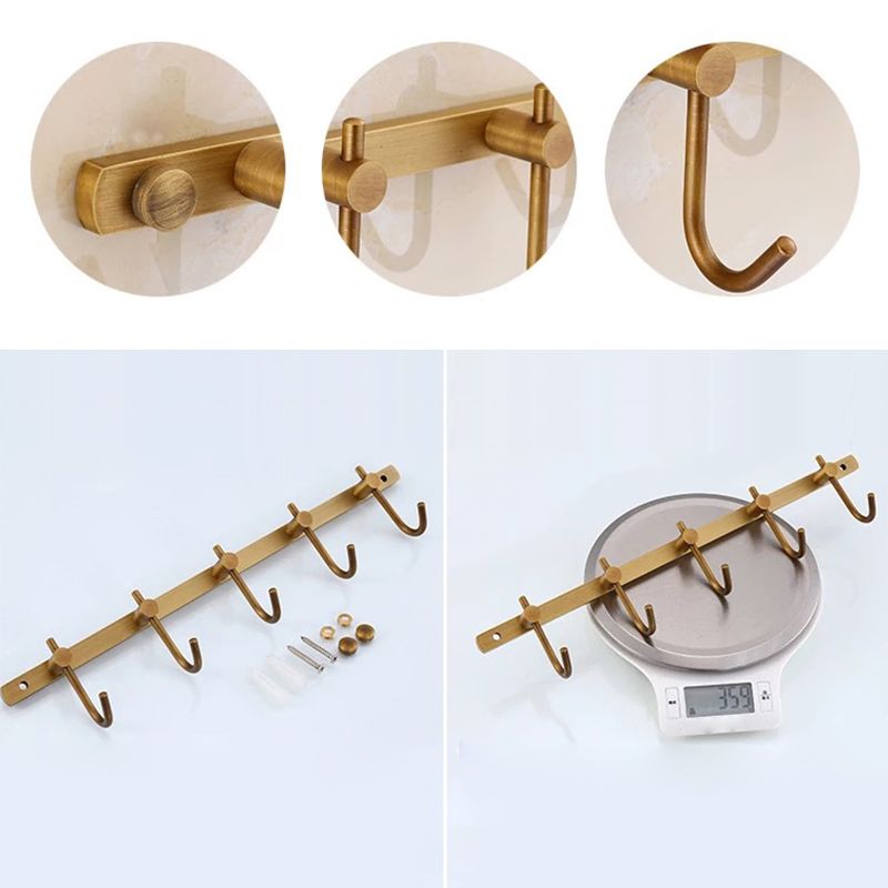 4-Piece Traditional Bathroom Accessory Set Gold Brass Bathroom Accessories Hardware Set Clearhalo 'Bathroom Hardware Sets' 'Bathroom Hardware' 'Bathroom Remodel & Bathroom Fixtures' 'bathroom_hardware_sets' 'Home Improvement' 'home_improvement' 'home_improvement_bathroom_hardware_sets' 1200x1200_f372d182-c251-4260-91af-f5776377a217