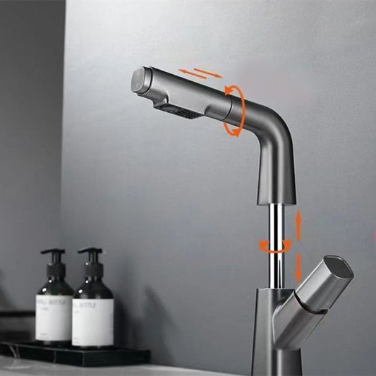 Modern Centerset Bathroom Faucet Solid Color Copper Vessel Sink Faucet Clearhalo 'Bathroom Remodel & Bathroom Fixtures' 'Bathroom Sink Faucets' 'Bathroom Sinks & Faucet Components' 'bathroom_sink_faucets' 'Home Improvement' 'home_improvement' 'home_improvement_bathroom_sink_faucets' 1200x1200_f3884e64-f4c8-4df9-92ca-54ba917608f0