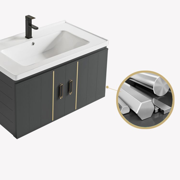 Modern Style Bath Vanity Wall Mount Dirt Resistant Bath Vanity with Faucet Clearhalo 'Bathroom Remodel & Bathroom Fixtures' 'Bathroom Vanities' 'bathroom_vanities' 'Home Improvement' 'home_improvement' 'home_improvement_bathroom_vanities' 1200x1200_f3b78be0-9513-455e-a22a-497b0d590444