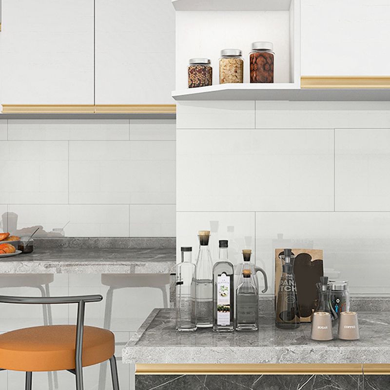 Modern Peel & Stick Subway Tile PVC Rectangular Peel and Stick Backsplash -  Clearhalo