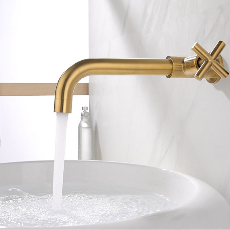 Glam 1-Handle Bathroom Sink Faucet Circular Wall Mounted Bathroom Faucet Clearhalo 'bathroom_sink_faucets' 'Conjunta de Baño y Conjunta de Grifo' 'Coronamiento de Baño y Dispositivo de Baño' 'Grifo del lavabo del baño' 'Hogar' 'home_improvement' 'home_improvement_bathroom_sink_faucets' 'Mejoras para el hogar' 1200x1200_f3c0c15d-835d-436b-90f1-e2c72be6469d