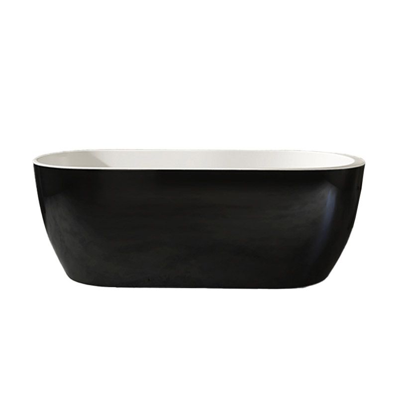 Modern Acrylic Oval Bathtub Freestanding Soaking Bathtub with Drain Bath Tub Clearhalo 'Bathroom Remodel & Bathroom Fixtures' 'Bathtubs' 'Home Improvement' 'home_improvement' 'home_improvement_bathtubs' 'Showers & Bathtubs' 1200x1200_f3de442f-e58a-4774-8855-9c23ff483193