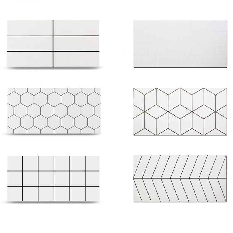 Retangular 23.62"x11.81" Mosaic Sheet Wall Tile Porcelain Brick Look Wall Tile Clearhalo 'Floor Tiles & Wall Tiles' 'floor_tiles_wall_tiles' 'Flooring 'Home Improvement' 'home_improvement' 'home_improvement_floor_tiles_wall_tiles' Walls and Ceiling' 1200x1200_f3df6744-9468-4325-8aeb-5205a651d8df