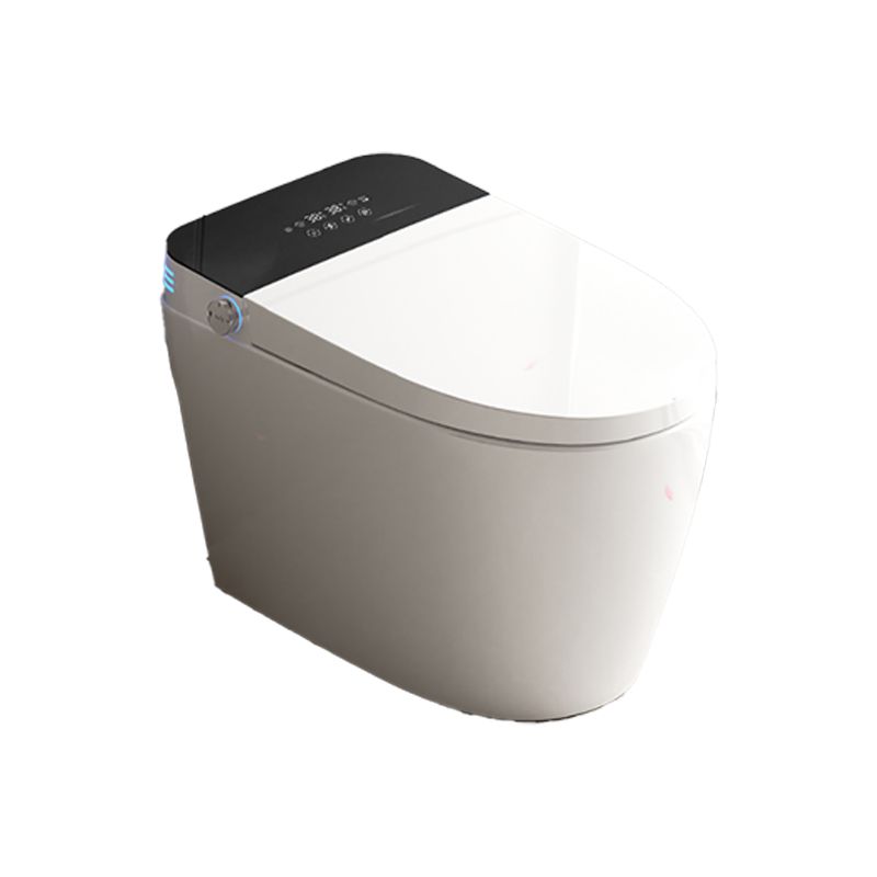 Modern White Temperature Control Bidet Elongated Toilet Seat Bidet with Heated Seat Clearhalo 'Bathroom Remodel & Bathroom Fixtures' 'Bidets' 'Home Improvement' 'home_improvement' 'home_improvement_bidets' 'Toilets & Bidets' 1200x1200_f40251f6-2529-411f-9e52-bc3637309b6d