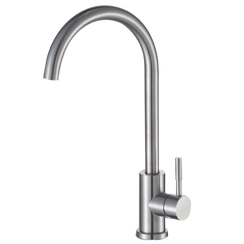 Modern 1-Handle Faucets 304 Stainless Steel with Water Dispenser Standard Kitchen Faucets Clearhalo 'Home Improvement' 'home_improvement' 'home_improvement_kitchen_faucets' 'Kitchen Faucets' 'Kitchen Remodel & Kitchen Fixtures' 'Kitchen Sinks & Faucet Components' 'kitchen_faucets' 1200x1200_f405ede6-c24f-458b-b489-8a71c5b3fb98
