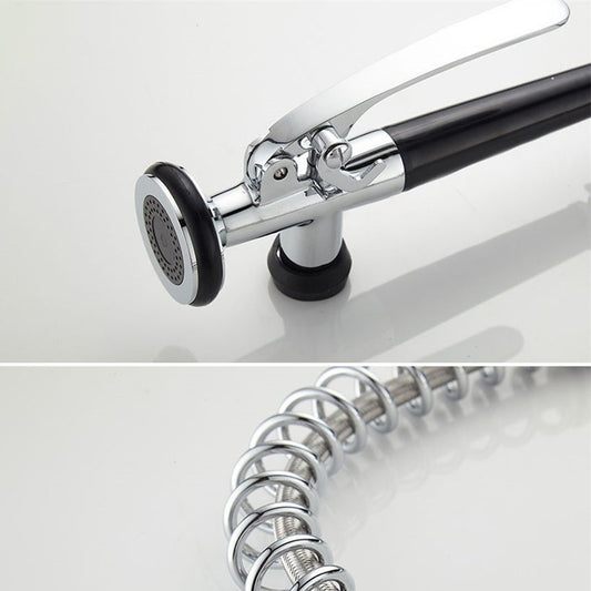 Modern Faucet Spring Swivel Drop down Lever Handle High Arc Kitchen Faucet Clearhalo 'Home Improvement' 'home_improvement' 'home_improvement_kitchen_faucets' 'Kitchen Faucets' 'Kitchen Remodel & Kitchen Fixtures' 'Kitchen Sinks & Faucet Components' 'kitchen_faucets' 1200x1200_f43de981-8df2-4c50-ad42-de7de8d041cc