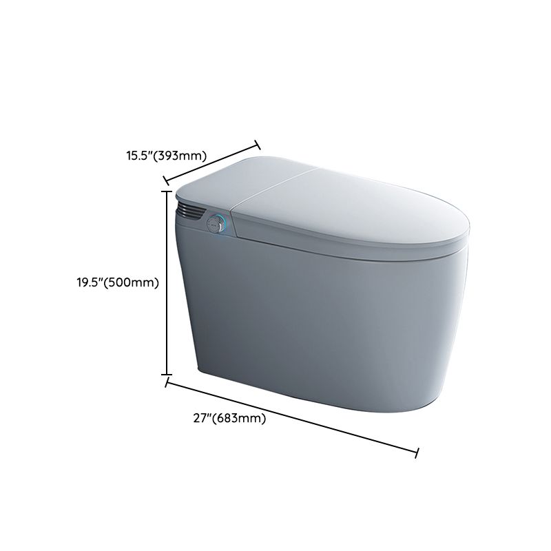 19.7" H Elongated Toilet Seat Bidet of Vitreous China with Heated Sea Clearhalo 'Bathroom Remodel & Bathroom Fixtures' 'Bidets' 'Home Improvement' 'home_improvement' 'home_improvement_bidets' 'Toilets & Bidets' 1200x1200_f44dfd3d-edda-411c-b249-86a0c20fcd7a