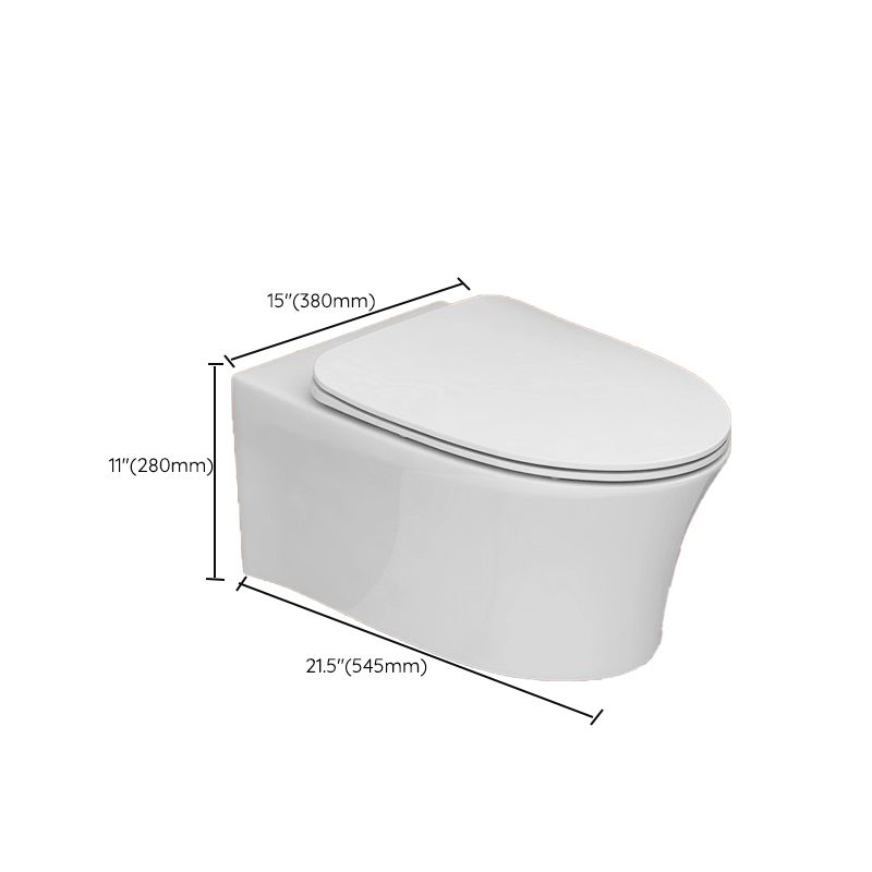 Modern White Ceramic Flush Toilet Wall Mount Urine Toilet with Seat for Bathroom Clearhalo 'Bathroom Remodel & Bathroom Fixtures' 'Home Improvement' 'home_improvement' 'home_improvement_toilets' 'Toilets & Bidets' 'Toilets' 1200x1200_f453f274-3889-41e2-a7c9-1a179d709d4c