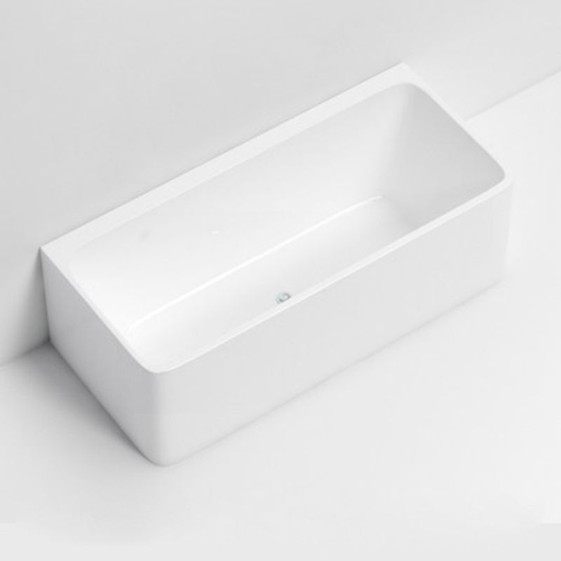 Modern Rectangular Alcove Bath Tub Acrylic Bath Tub for Home Clearhalo 'Bathroom Remodel & Bathroom Fixtures' 'Bathtubs' 'Home Improvement' 'home_improvement' 'home_improvement_bathtubs' 'Showers & Bathtubs' 1200x1200_f45baf85-8550-4697-b823-a4c8b197e5ef