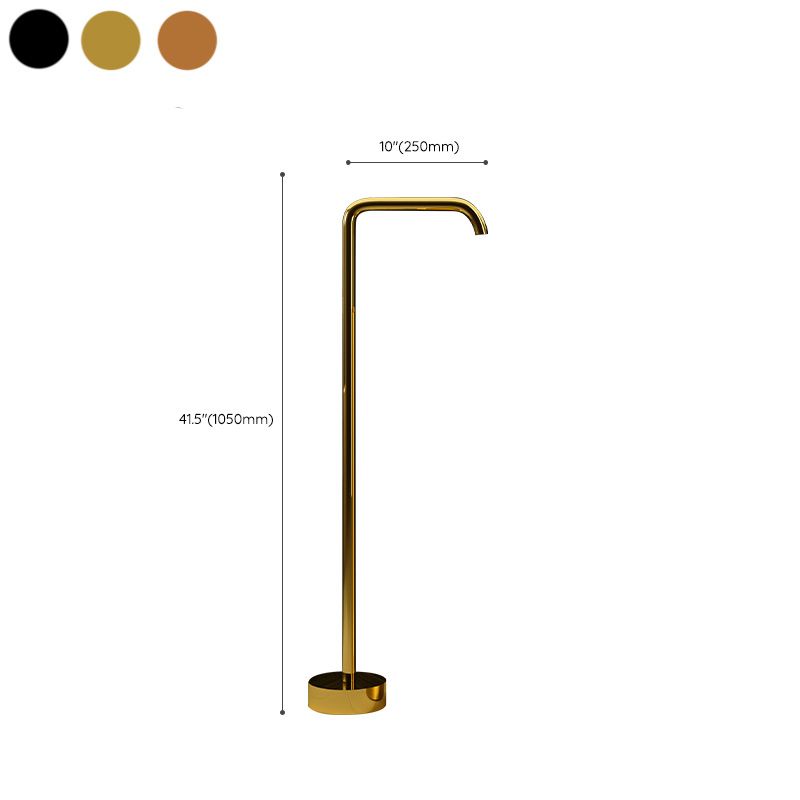 Floor Mounted All Bronze Freestanding Tub Filler Freestanding High Arc Tub Filler Trim Clearhalo 'Bathroom Remodel & Bathroom Fixtures' 'Bathtub Faucets' 'bathtub_faucets' 'Home Improvement' 'home_improvement' 'home_improvement_bathtub_faucets' 1200x1200_f46da6e5-b1a6-443f-af62-91f5d3968ebb